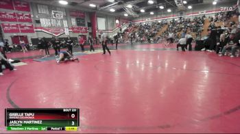 155 lbs Champ. Round 2 - Jaslyn Martinez, Alta Loma vs Giselle Tapu, Rancho Cucamonga