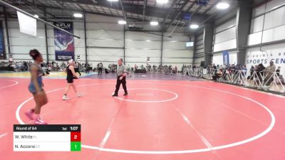 120 lbs Round Of 64 - Willow White, FL vs Natalia Accorsi, CT
