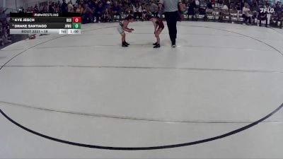 18 lbs Cons. Round 1 - Kye Jesch, Dundy County Stratton vs Drake Santiago, Jr. Viking Wrestling Club