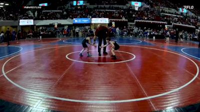 50 lbs Cons. Round 2 - Grayson Hallman, Ennis Wrestling Club vs Karson Kruger, Hardin Wrestling Club