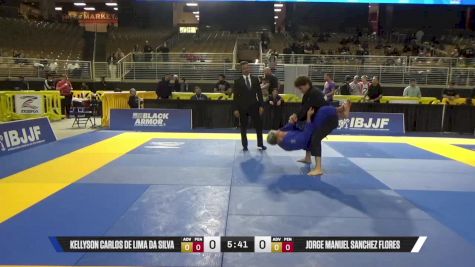 Jorge Manuel Sanchez Flores vs Kellyson Carlos De Lima Da Silva 2025 Pan Jiu Jitsu IBJJF Championship