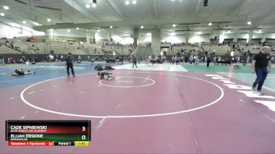 80 lbs Quarterfinal - Elijah Erskine, Grindhouse vs Cade Sipniewski, Elite Wrestling Academy