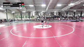 58.6 lbs Rr Rnd 2 - Hudson Stover, Honeybadgers vs Crew Trout, Clinic Wrestling FXGB