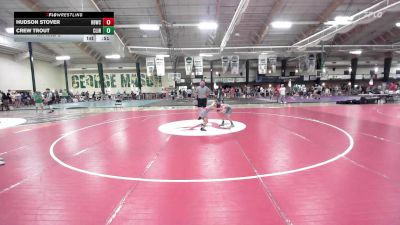 58.6 lbs Rr Rnd 2 - Hudson Stover, Honeybadgers vs Crew Trout, Clinic Wrestling FXGB