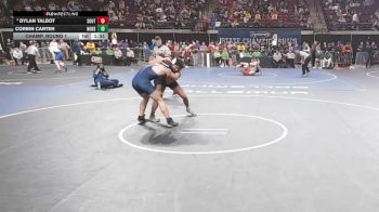 D 1 175 lbs Champ. Round 1 - Dylan Talbot, Southside vs Corbin Carter, Northshore