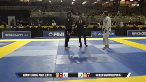 Marcus Vinicius Lopo Ruiz vs Thiago Ferreira Alves Gontijo 2025 Pan Jiu Jitsu IBJJF Championship