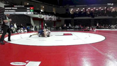 165 lbs Quarterfinals (8 Team) - Andrew Young, BLACKWELL vs Jack Farrell, CASCIA HALL