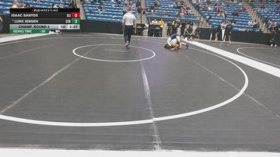 141 lbs Champ. Round 2 - Isaac Santos, Keiser University vs Luke Jensen, Corban University