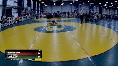 96 lbs Rd# 1 9:00am Friday - Lane Gowl, Untouchables vs Braidyn Taby, Maryland GOLD