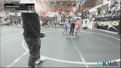 61-64 lbs Consi Of 4 - Lawson Delozier, Ada Youth Wrestling vs Kellen Rupp, Perry Wrestling Academy
