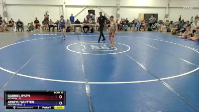 92 lbs Quarters & 1st Wb (16 Team) - Gabriel Ryzyi, Michigan vs Atreyu Whitten, Missouri Blue