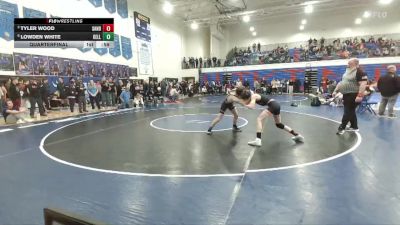 106 lbs Quarterfinal - Tyler Wood, Sandpoint vs Lowden White, Kellogg