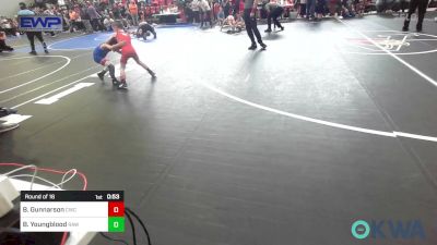 49 lbs Round Of 16 - Blayde Gunnarson, Claremore Wrestling Club vs Brantley Youngblood, Raw Wrestling Club