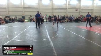 106 lbs Round 9 (10 Team) - Abrey Verhow, Tar River WC vs Lucas Bauer, 84 Athletes