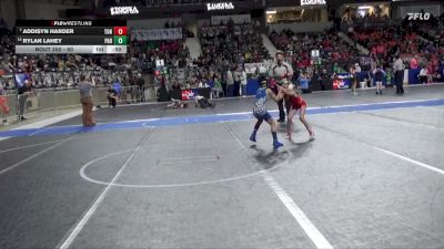 60 lbs Cons. Round 1 - Addisyn Harder, Tonganoxie vs Rylan Lahey, Parsons