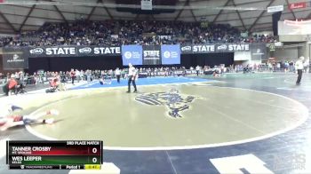 3A 106 lbs 3rd Place Match - Wes Leeper, Kelso vs Tanner Crosby, Mt. Spokane