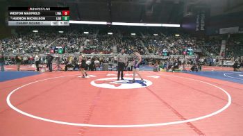 3A-126 lbs Champ. Round 1 - Hudson Mickelson, Lovell vs Weston Maxfield, Lyman