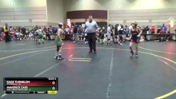 95 lbs Round 2 (4 Team) - Gage Turnblom, MI Pitbulls vs Maverick Cass, Ring Finger Wrestling