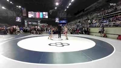 95 lbs Champ. Rd Of 32 - Madyn Overman, AZ vs Ella Paris, ME