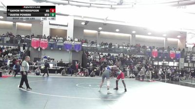 150 lbs Round Of 32 - Savion Witherspoon, Norwich Free Academy vs Dustin Powers, Waterford