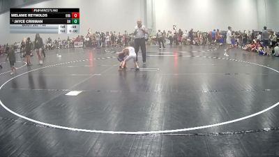 40 lbs Semifinal - Jayce Crisman, Salem Elite Mat Club vs Melanie Reynolds, Unaffiliated