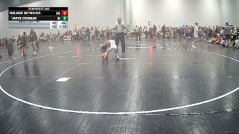 40 lbs Semifinal - Jayce Crisman, Salem Elite Mat Club vs Melanie Reynolds, Unaffiliated