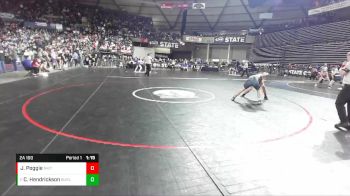 2A 160 lbs Champ. Round 1 - Cooper Hendrickson, Burlington-Edison vs Jake Poggie, North Kitsap