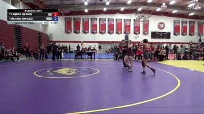 145 lbs Quarterfinal - Kyndra Olmos, Fresno City College vs Manaia Tofilau, Mt. San Antonio College