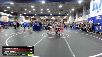 190 lbs Champ. Round 3 - Durrell Barber, Regis Jesuit vs LOGAN CORONA, Christopher