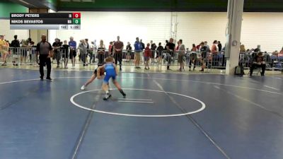 75 lbs Round Of 16 - Brody Peters, IA vs Nikos Sevastos, MA
