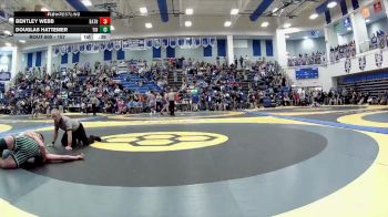 157 lbs Cons. Round 5 - Douglas Hattemer, Tinora vs Bentley Webb, Bath