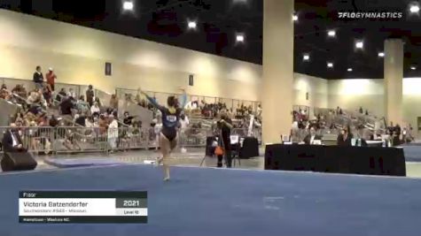 Victoria Gatzendorfer - Floor, Southeastern #948 - Missouri - 2021 USA Gymnastics Development Program National Championships