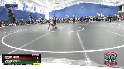 73 lbs Semifinal - Lane Spexarth, Brawlers vs Snyder Kurtz, SlyFox