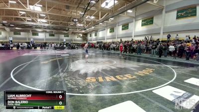 138 lbs Cons. Round 1 - Liam Albrecht, Killdeer Cowboys vs Don Balerio, Fossil Ridge