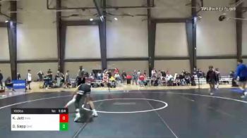 100 lbs Semifinal - Kenneth Jett, Roundtree Wrestling Academy vs Daniel Sapp, Storm Wrestling Center