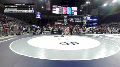 155 lbs Champ. Rd Of 128 - Bella Carlson, MN vs Ashten Hubbs, WY