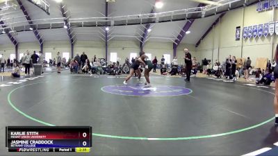 145 lbs Round 2 - Jasmine Craddock, Bethany College vs Karlie Stith, Mount Union University