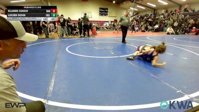 64 lbs Consi Of 8 #2 - Klasen Couch, Vian Wrestling Club vs Lucien Dohn, Collinsville Cardinal Youth Wrestling