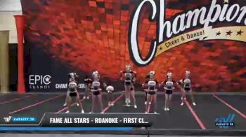 FAME All Stars - Roanoke - First Class [2021 L4 Senior Coed] 2021 Wolfpack Championship