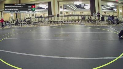 109 lbs Round Of 16 - Brandon Rodriguez, Hesperia HS vs Mason Worden, Gold Rush Wrestling