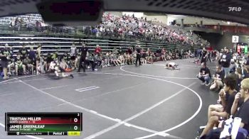 117 lbs Finals (8 Team) - Tristian Miller, North Dakota 1 vs James Greenleaf, Kansas Pythons