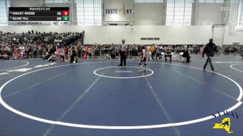 77 lbs Cons. Round 4 - Hailey Reese, Club Not Listed vs Olive Till, All Heart Wrestling