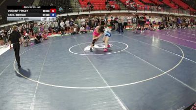 135 lbs Destiny Finley, Montana Banditry HS Girls vs Kahli Brown, Idaho 1 HS Girls