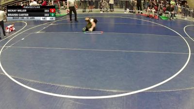 51 lbs Cons. Quarters - McKay Miller, Shootbox vs Braven Carter, Shootbox