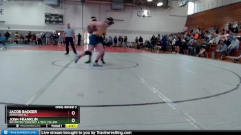 197 lbs Cons. Round 2 - Josh Franklin, Rochester Community & Tech. College vs Jacob Badger, Augustana (IL)