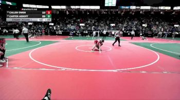 114 lbs Champ. Round 1 - Carter Abbott, BRN3 vs Callen Owen, COV3