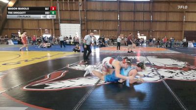 185 lbs 7th Place - Mason Marolo, Mat Assassins vs Tre Driggett, Brevard Fca