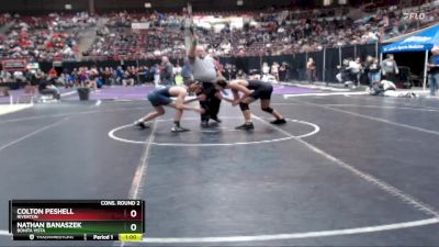 138 lbs Cons. Round 2 - Nathan Banaszek, Bonita Vista vs Colton Peshell, Riverton