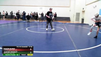 77-88 lbs Round 3 - Karter Housley, Roy Wrestling Club vs Mason Burke, Charger Wrestling Club