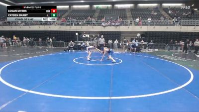 110 lbs Consi Of 8 #2 - Logan Myers, Finksburg vs Cayden Barry, Allison Park